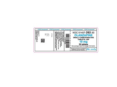 51407-262-30LB OLANZAPINE 10 MG ODT.jpg - 51407 262 30LB  OLANZAPINE 10 MG ODT